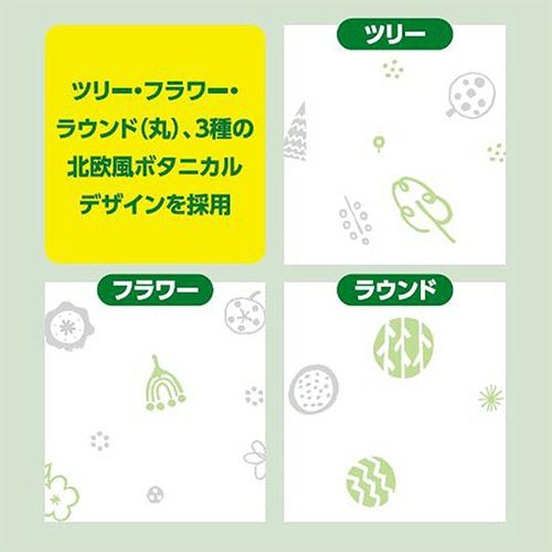 日本製紙クレシア　スコッティファイン　洗って使えるペーパータオル　プリント６０カット／ロール　１セット（２４ロール：４ロール×６パック）7