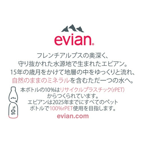 伊藤園　エビアン　ラベルレス　５００ｍｌ　ペットボトル　１セット（４８本：２４本×２ケース）5