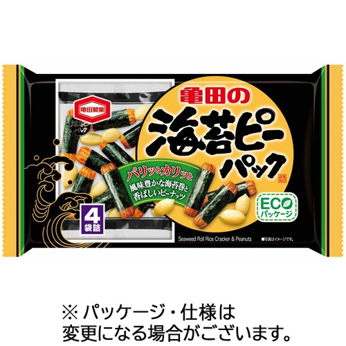 亀田製菓　亀田の海苔ピーパック　８５ｇ（４袋）／パック　１セット（１２パック）1