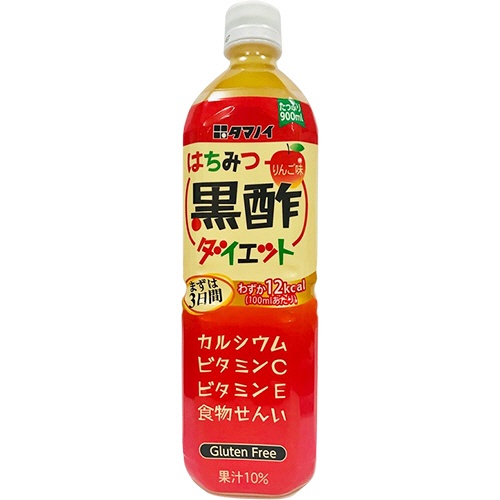 タマノイ酢　はちみつ黒酢ダイエット　９００ｍｌ　ペットボトル　１ケース（１２本）1