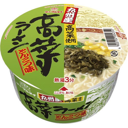 マルタイ　九州産　高菜ラーメン　とんこつ味　８９ｇ　１ケース（１２食）1
