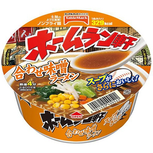 テーブルマーク　ホームラン軒　合わせ味噌ラーメン　１０６ｇ　１セット（１２食）1