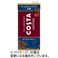 コカ・コーラ コスタコーヒー ホームカフェ ブラック 加糖 1000ml 紙パック(口栓付) 1ケース(6本)