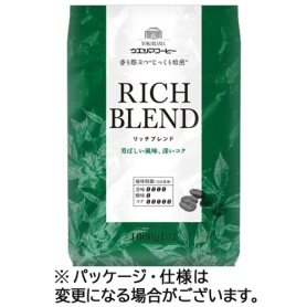 ウエシマコーヒー　リッチブレンド　１ｋｇ（豆）／袋　１セット（２袋）