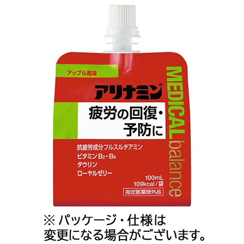 アリナミン製薬　アリナミン　メディカルバランス　アップル風味　１００ｍＬ　パウチ　１セット（６パック）1