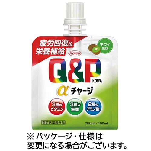 興和　キューピーコーワαチャージ　キウイ風味　１００ｍＬ　パウチ　１セット（３６パック：６パック×６ケース）1