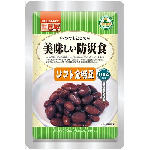 アルファフーズ　ＵＡＡ食品　美味しい防災食　アレルゲン２８品目不使用　ソフト金時豆　１セット（５０食）1