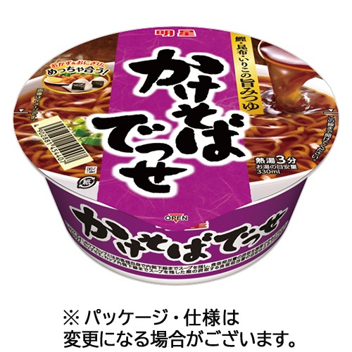 明星食品　かけそばでっせ　６７ｇ　１ケース（１２食）1