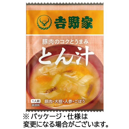 吉野家　フリーズドライとん汁　１０．５ｇ　１セット（１０食）1