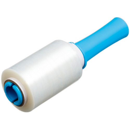 クラフトマン　ミニストレッチフィルム　ハンディ付　青　０．０１２ｍｍ×１００ｍｍ×２００ｍ　ＣＦ－ＭＳＦ－Ｈ　１セット（１０巻）1