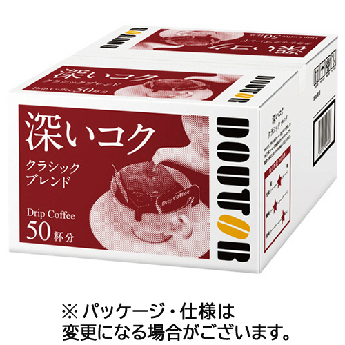 【クリックで詳細表示】ドトールコーヒー ドリップコーヒー クラシックブレンド 7g 1セット(100袋：50袋×2箱) 4660
