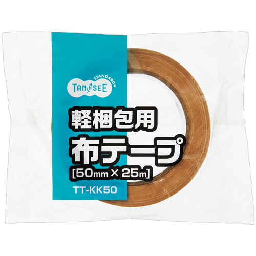 たのめーる】TANOSEE 軽梱包用布テープ 50mm×25m 1セット(30巻)の通販