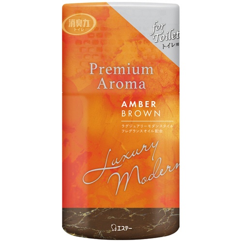 エステー　トイレの消臭力　Ｐｒｅｍｉｕｍ　Ａｒｏｍａ　アンバーブラウン　４００ｍＬ　１セット（３個）1