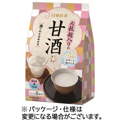 三井農林　日東紅茶　七穀麹入りの甘酒　スティック　１セット（２４本：８本×３パック）1
