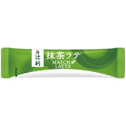 片岡物産　辻利　抹茶ラテ　スティック　１３ｇ　１セット（３０本：１０本×３箱）2