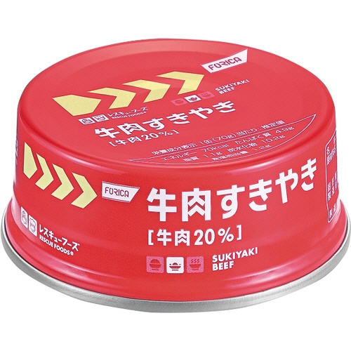 ホリカフーズ　レスキューフーズ　牛肉すきやき　１セット（２４缶）1