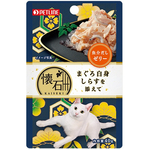 ペットライン　懐石レトルト　まぐろ白身しらす魚介ゼリー　４０ｇ　１セット（１２パック）1