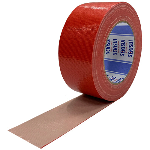 積水化学 布テープ No.600 50mm×25m 赤 N60R03 1セット(30巻) [△][TP]-