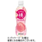 伊藤園　とろける桃ソーダ　４５０ｍｌ　ペットボトル　１ケース（２４本）