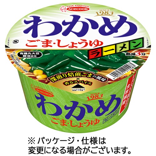 エースコック　わかめラーメン　ごま・しょうゆ　９３ｇ　１ケース（１２食）1
