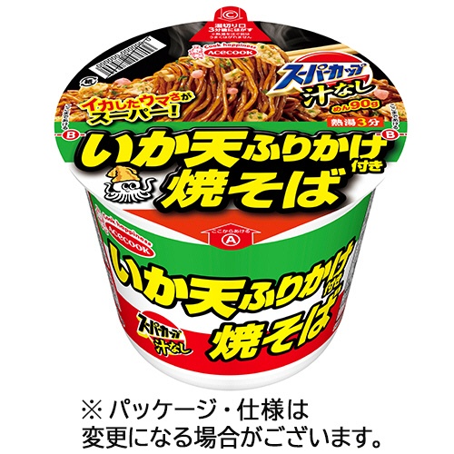 エースコック　スーパーカップ　いか天ふりかけ焼そば　１１３ｇ　１ケース（１２食）1