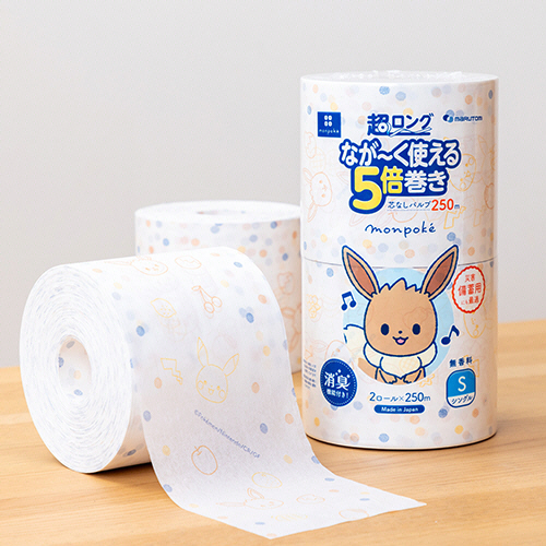 たのめーる】丸富製紙 トイレットペーパー モンポケ 5倍巻き