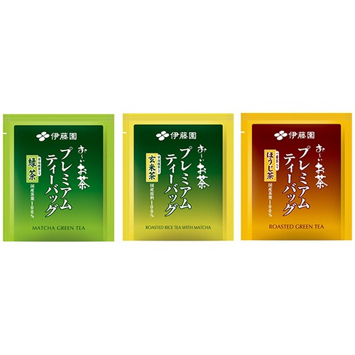 伊藤園　おーいお茶　プレミアムティーバッグ　アソート３種　１セット（１８０バッグ：６０バッグ×３箱）2