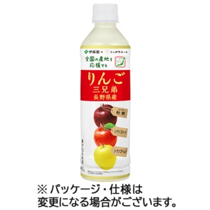 伊藤園　りんご三兄弟　長野県産　ニッポンエール　４００ｇ　ペットボトル　１ケース（２４本）1