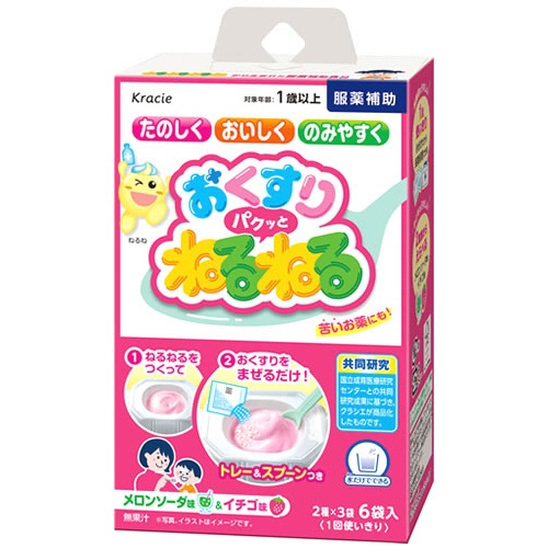 クラシエ　おくすり　パクッと　ねるねる　（メロンソーダ味・イチゴ味×各３袋）／箱　ＫＦ３５７０９３　１セット（５箱）1
