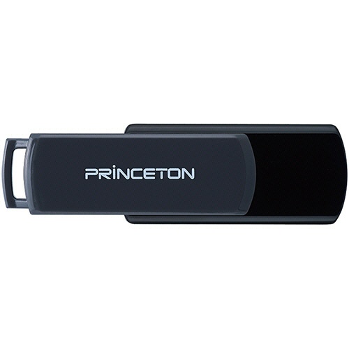 プリンストン　ＵＳＢフラッシュメモリー　回転式キャップレス　１６ＧＢ　グレー／ブラック　ＰＦＵ－Ｔ３ＵＴ／１６ＧＡ　１セット（１０個）2