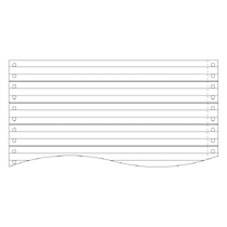 トッパンエッジ　ストックフォーム　９×１１インチ　１Ｐ　ライン入　０９１３Ｌ１　１ケース（２０００枚）1