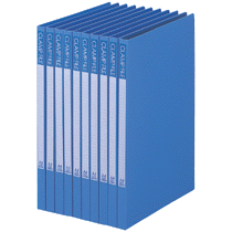 ビュートン　クランプファイル　Ａ４タテ　１００枚収容　背幅１７ｍｍ　ブルー　ＢＣＬ－Ａ４－Ｂ　１セット（１０冊）