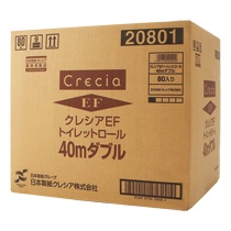 日本製紙クレシア　クレシア　ＥＦトイレットロール　個包装　ダブル　芯あり　４０ｍ　１パック（８０ロール）2