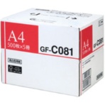 キヤノン　高白色用紙　ＧＦ－Ｃ０８１　Ａ４　８１.４ｇ　４０４４Ｂ００２　１箱（２５００枚：５００枚×５冊）