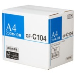 キヤノン 高白色用紙 GF-C104 A4 104g 4044B004 1箱(2000枚:200枚×10冊)
