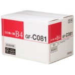 キヤノン　高白色用紙　ＧＦ－Ｃ０８１　Ｂ４　８１.４ｇ　４０４４Ｂ００９　１箱（２５００枚：５００枚×５冊）