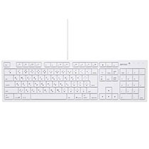 バッファロー　ＵＳＢ接続　有線キーボード　Ｍａｃモデル　ホワイト　ＢＳＫＢＭ０１ＷＨ　１台1