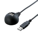 バッファロー　ＵＳＢ延長ケーブル　スタンドタイプ　（Ａ）オス－（Ａ）メス　ブラック　２.０ｍ　ＢＳＵＣ２０ＥＤＢＫ　１本