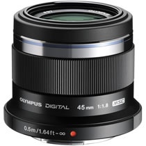 オリンパス　ミラーレス一眼用交換レンズ　Ｍ．ＺＵＩＫＯＤＩＧＩＴＡＬ　４５ｍｍ　（３５ｍｍ判換算９０ｍｍ相当）　Ｆ１．８　ブラック　１本1