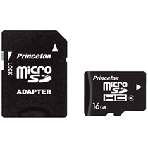 【クリックで詳細表示】プリンストンテクノロジー microSDHCカード 16GB Class4 PMSDHC/4-16GB 1枚 PMSDHC/4-16GB
