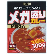ハチ食品　メガ盛りカレー　大辛　３００ｇ　１食1