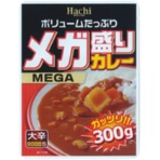 ハチ食品　メガ盛りカレー　大辛　３００ｇ　１食