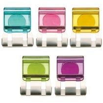 トーキンコーポレーション　マグネット付スライドクリップ（クリア）　Ｌ　５色ミックス　ＳＣＣ－ＬＭＧ１０Ｍ　１パック（１０個：各色２個）1