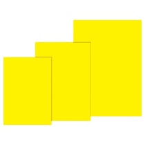 ササガワ　黄ポスター　無地　Ｂ５　１１Ａ１９０１　１冊（５０枚）1