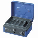 カール事務器　キャッシュボックス　小　Ｗ１５２×Ｄ１２９×Ｈ８３ｍｍ　ブルー　ＣＢ－８１００－Ｂ　１台