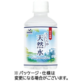 富永貿易　神戸居留地　谷川連峰　うららか天然水　２８０ｍｌ　ペットボトル　１ケース（２４本）